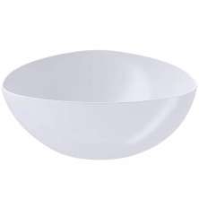 Saladeira Triangular 3,5L Branca Plástico Pote de Salada Mesa Coza Cozy