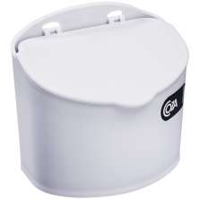 Saleiro Plástico Com Tampa Cozinha 500G Coza Cozinha Parede Branco