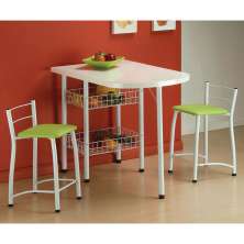 Conjunto de Mesa com 2 Cadeiras Amanda Verde