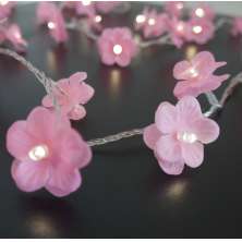 Cordão de Luz - Luz de Fada Florzinha Rosa 110v