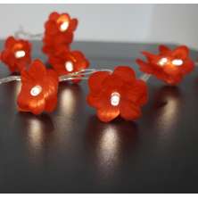 Cordão de Luz - Luz de Fada Florzinha Vermelha 110v
