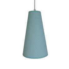 Luminária Pendente Tecido Arabesco Verde