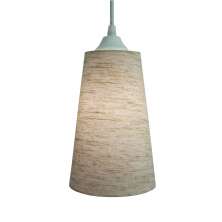 Luminária Pendente Tecido Linho Bege
