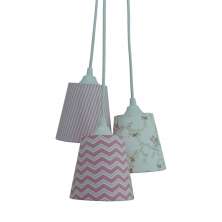 Lustre Pendente Bebê Menina Cacho Tons de Rosa