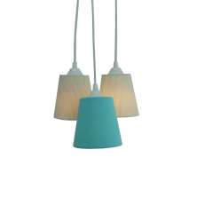 Lustre Pendente Cacho Bege e Piquet Tiffany