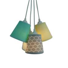 Lustre Pendente Cacho Colmeia Colorido