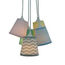 Lustre Pendente Cacho Mix Chevron Candy Colors