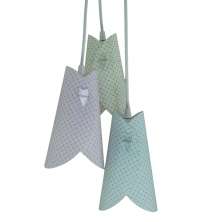 Lustre Pendente Luminária Cacho Cúpulas Modelo Envelope Tecidos Arabescos