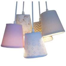 Lustre Pendente Mix Tecidos Bebê Menina