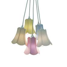 Lustre Pendente Paris Tecidos Arabescos Candy Colors
