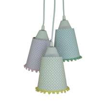 Lustre Pendente Pompom Candy Colors Infantil Arabescos Bivolt