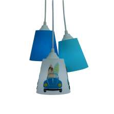 Lustre Pendente Quarto Infantil Surf e Fusquinha
