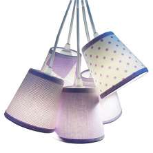 Lustre Pendente Quarto de Menina Lilás e Branco