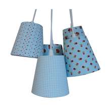 Lustre Pendente Tecido Anita Catita Tons de Azul