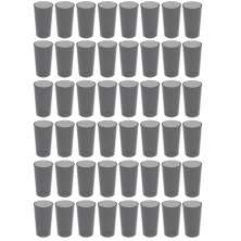 48 Copos Alto Crippa 500ml Plástico Fumê Escolar Refeitório Lanche Restaurante