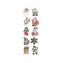 Adesivos Decorativos de Natal Sortidos Coloridos