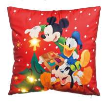 Almofada de Natal com LED Disney Vermelha