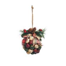 Bola Enfeite Árvore Natal Com Guizos 13Cm 1 Unidade Colorido