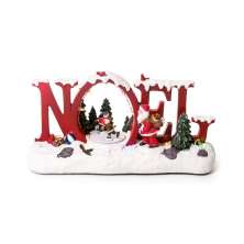 Cenário Natal Com Movimento E Som Rinque Papai Noel Árvore
