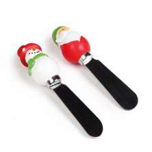 Conjunto com 2 Facas para Patê Papai Noel Vermelho