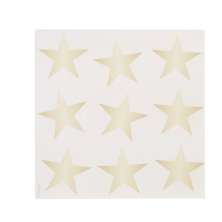 Conjunto com 20 Guardanapos Estrelas Branco