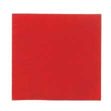 Conjunto com 20 Guardanapos Liso Vermelho