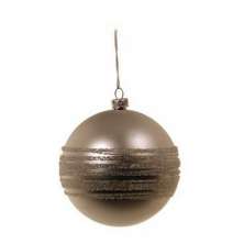 Conjunto com 6 Enfeites de Natal Bola Dourado 8 cm