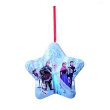 Conjunto com 6 Enfeites de Natal Frozen Azul