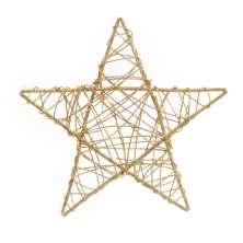 Enfeite Natalino Estrela Dourada 30 cm