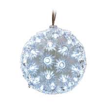 Enfeite de Natal Bolas com Luz de LED 110V Branco