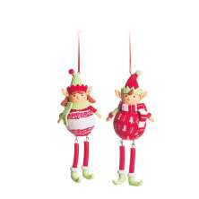 Enfeite de Natal Elfos Vermelho 15 cm