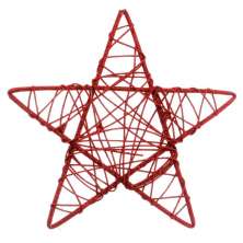 Enfeite de Natal Estrela Vermelha 25 cm