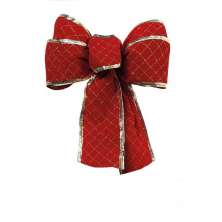 Enfeite de Natal Laço Veludo Vermelho