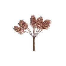Enfeite de Natal Pinha Rosé 10 cm