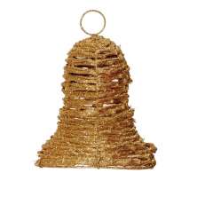 Enfeite de Natal Sino Dourado 15 cm