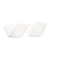 Fita Laço Aramada Decoração 27Mmx1M Crepada Cor Branco