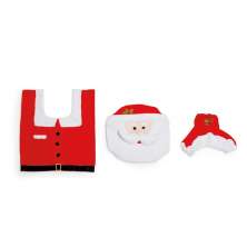 Kit de Banheiro de Natal com 3 peças Cromus Vermelho