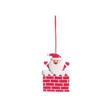 Papai Noel Chaminé Decoração Natal Para Pendurar Árvore 10Cm