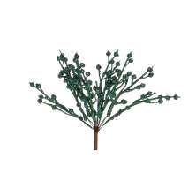 Pick Enfeite Natal Galho E Detalhes Verde 20Cm 1 Unidade