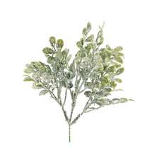 Pick Enfeite Natal Galhos Com Folhas Verdes 25Cm 1 Unidade