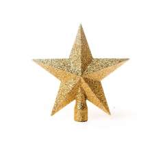 Ponteira Estrela P/Árvore De Natal 15x15Cm Dourado