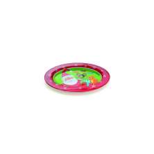 Prato Oval Vermelho Branco Verde  22 X 29 Cm