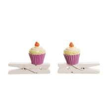 Pregador Cupcake Decoração Festa Páscoa C/ 4 Pçs Lilas