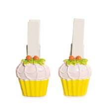 Pregador Cupcake Decoração Festa Páscoa C/ 6 Pçs 6 Unid. Amarelo