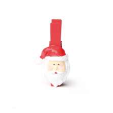 Pregador Papai Noel Natal Vermelho 6 Peças 4Cm Cor Vermelho