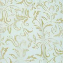 Tecido Decorativo Branco e Dourado - 150 X 200 Cm