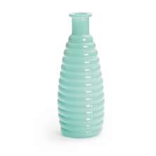 Vaso decorativo Listras Verde 19 x 8 cm Decoração