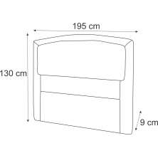 Cabeceira King Geovana 195 CM Suede Bege - D A Decor