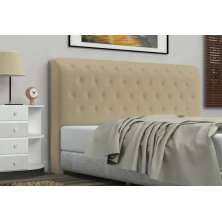 Cabeceira Queen Brenda 160 CM Suede Bege - D A Decor