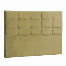 Cabeceira Solteiro Ana Luisa 90 CM Suede Bege - D A Decor